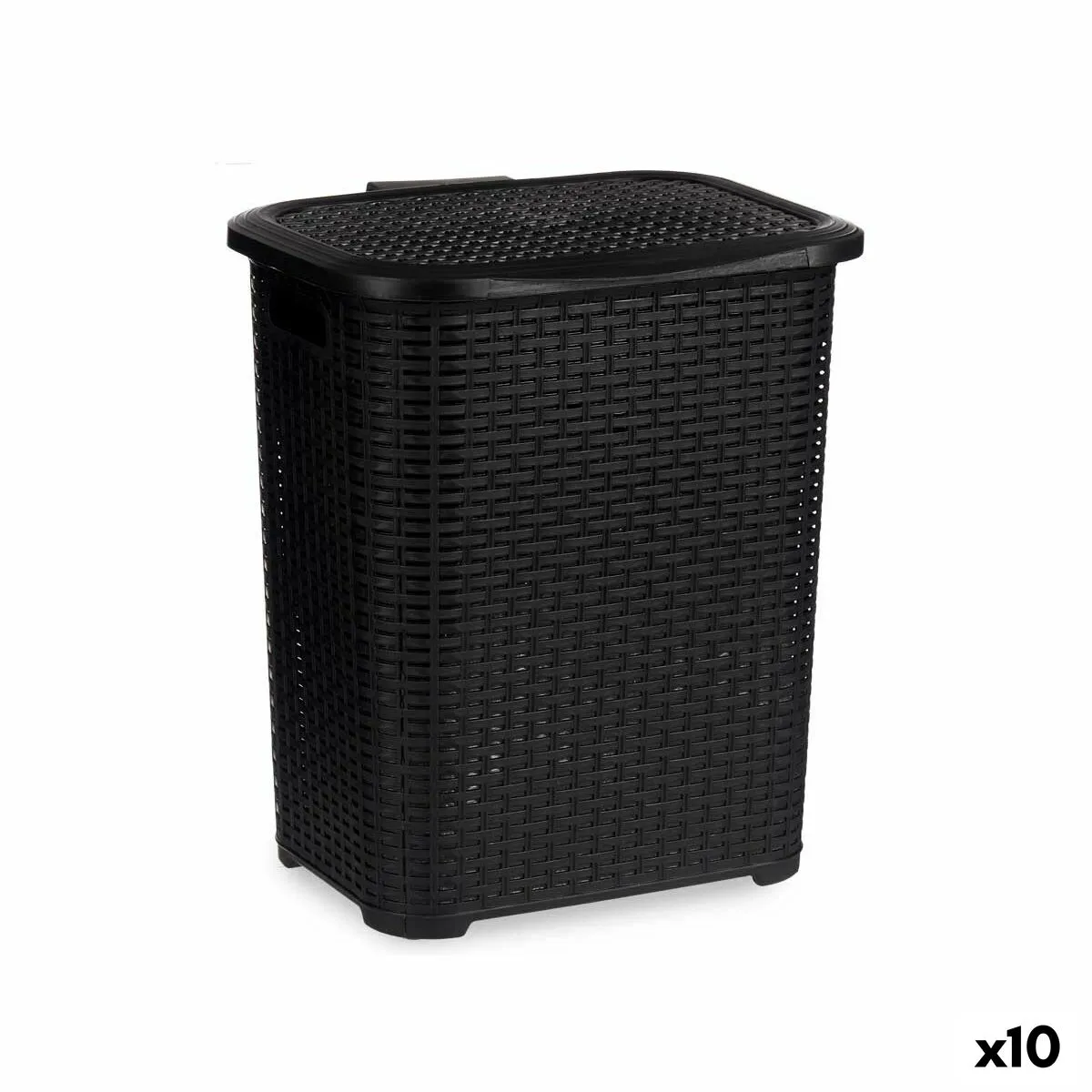 Cesto per i Panni Antracite Plastica 42 L 34,5 x 48 x 41 cm (10 Unità)