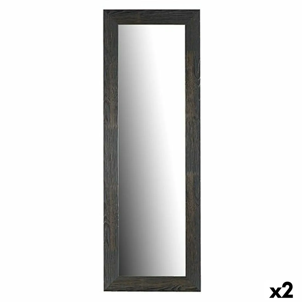 Specchio da parete Marrone Legno Vetro 1,5 x 154,5 x 52,5 cm (2 Unità)