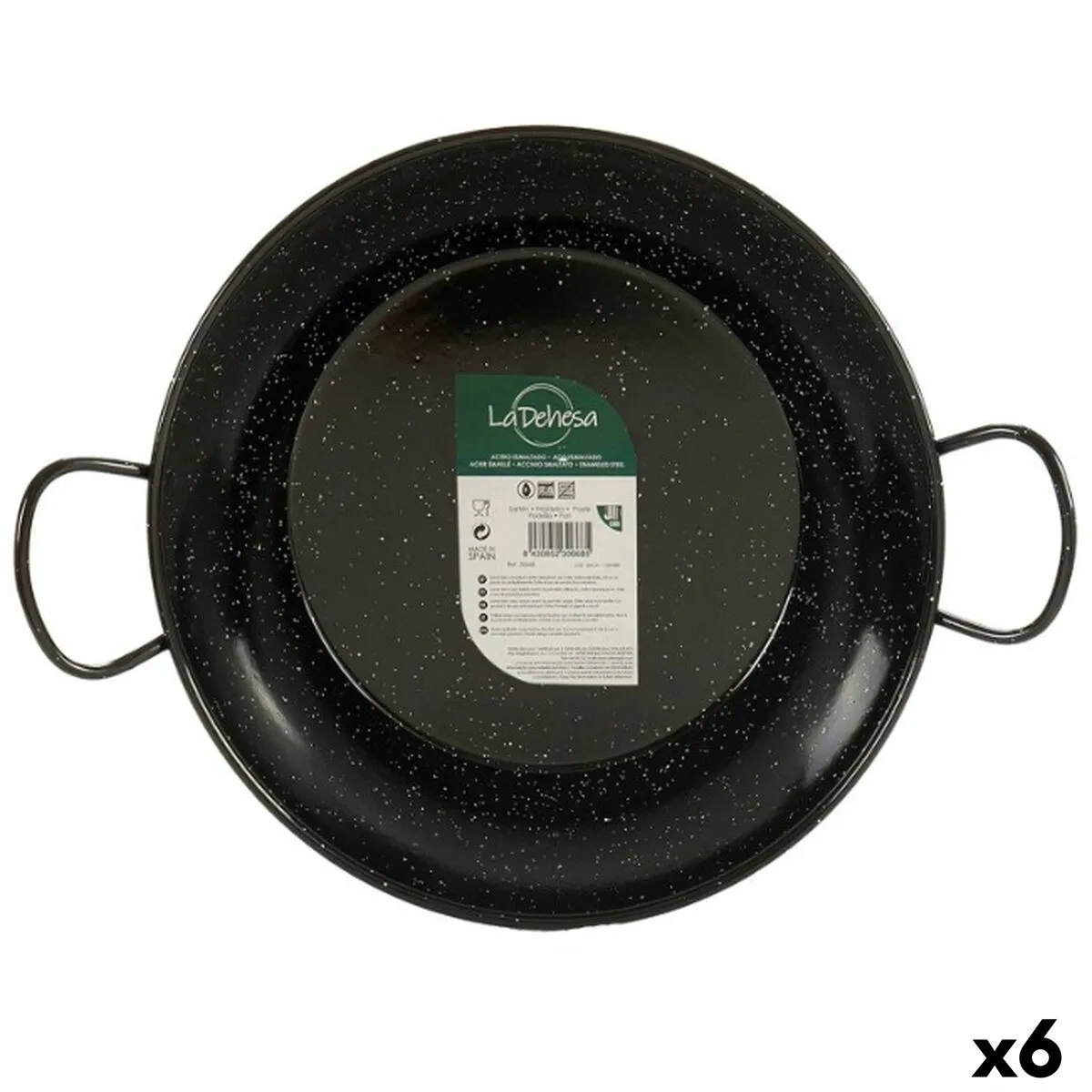 Paellera Ø 32 cm Acciaio Smaltato (6 Unità)