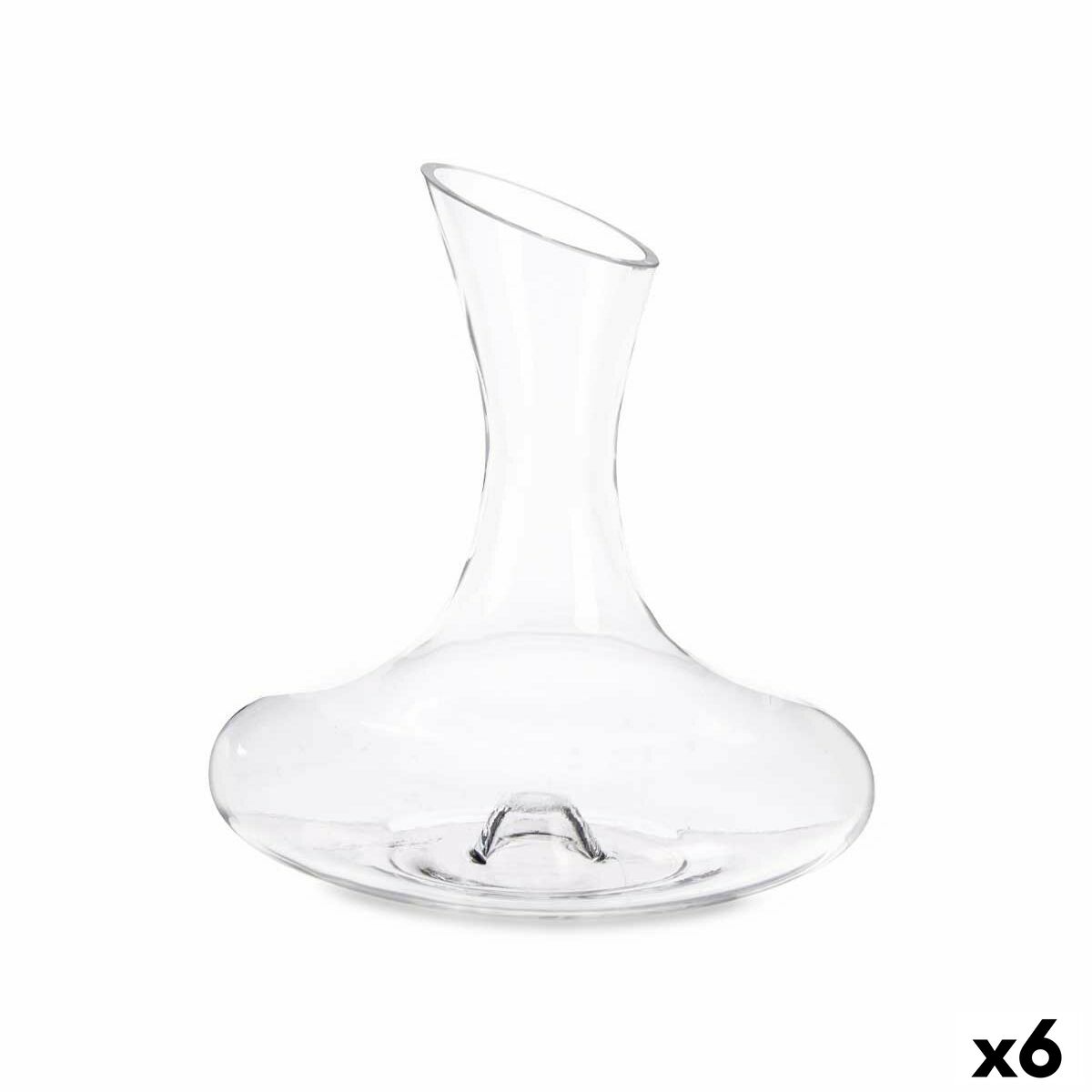 Decanter per Vino Trasparente Vetro 1,7 L (6 Unità)