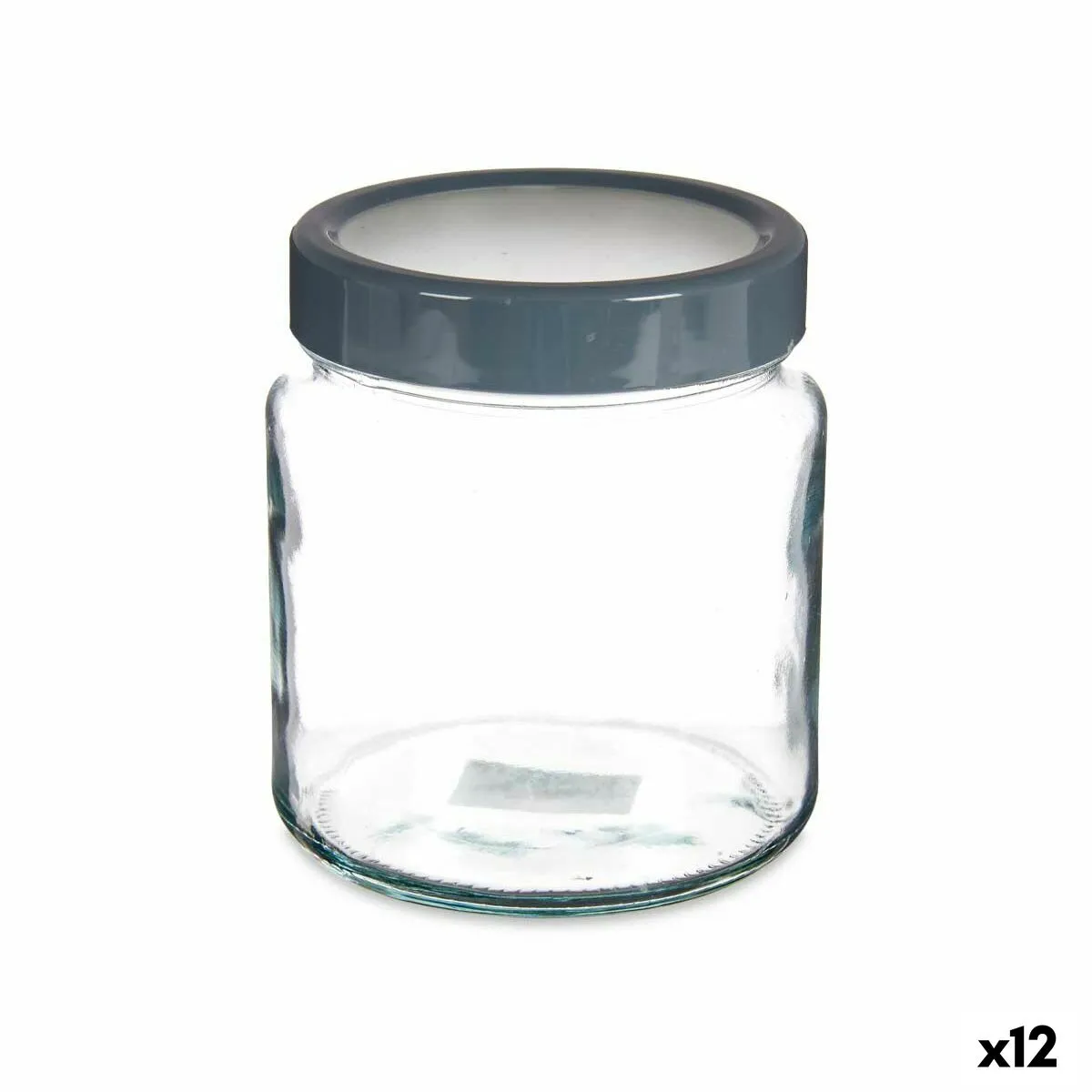 Vaso Grigio polipropilene 1 L 11,5 x 13,2 x 11,5 cm (12 Unità)