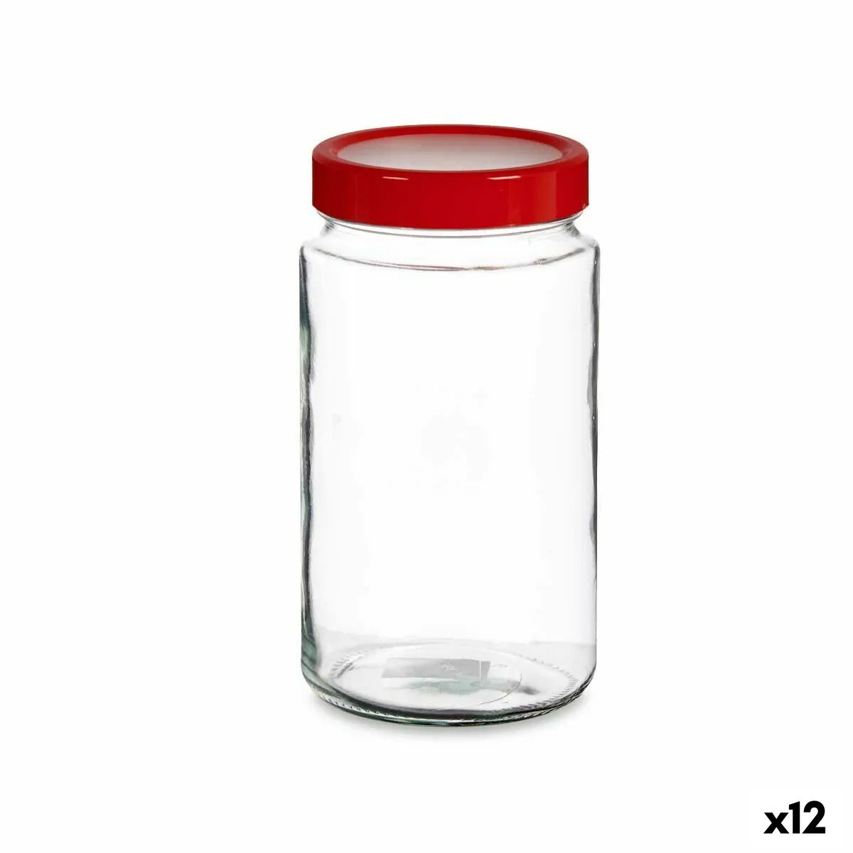 Vaso Rosso polipropilene 2 L 11,5 x 21 x 11,5 cm (12 Unità)