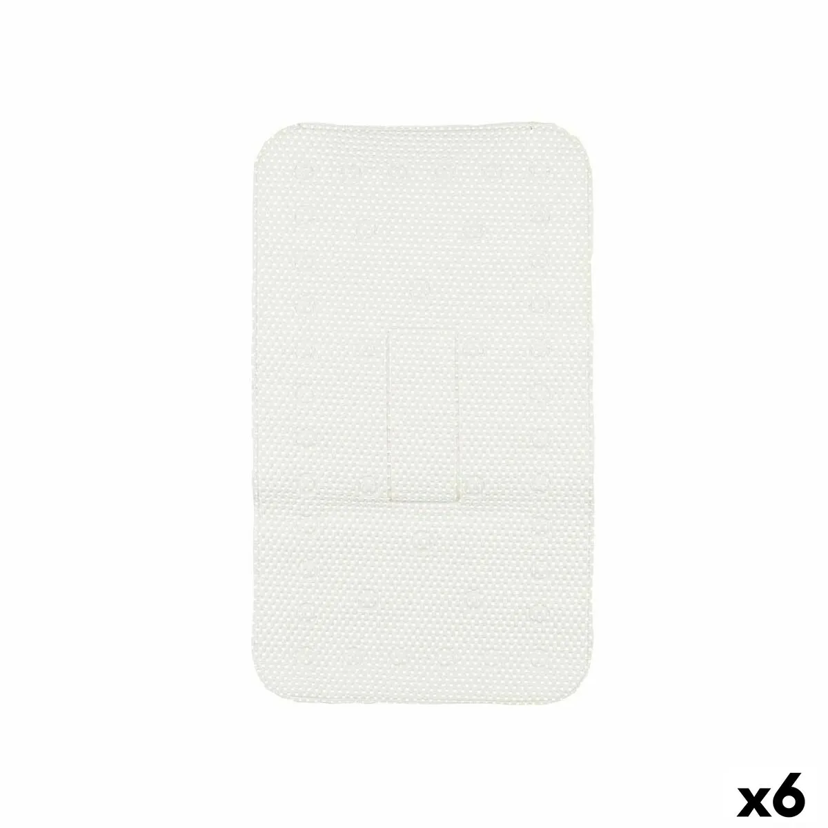 Tappetino Antiscivolo da Doccia Bianco PVC 69,3 x 40 x 1 cm (6 Unità)