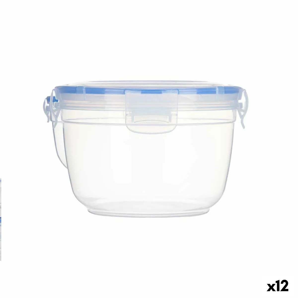 Porta pranzo Ermetico Cilindro Trasparente polipropilene 1,2 L 15,5 x 10,5 x 15,5 cm (12 Unità)