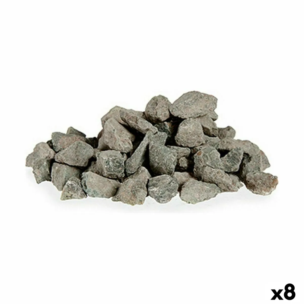 Pietre Decorative 1,5 Kg Grigio scuro (8 Unità)