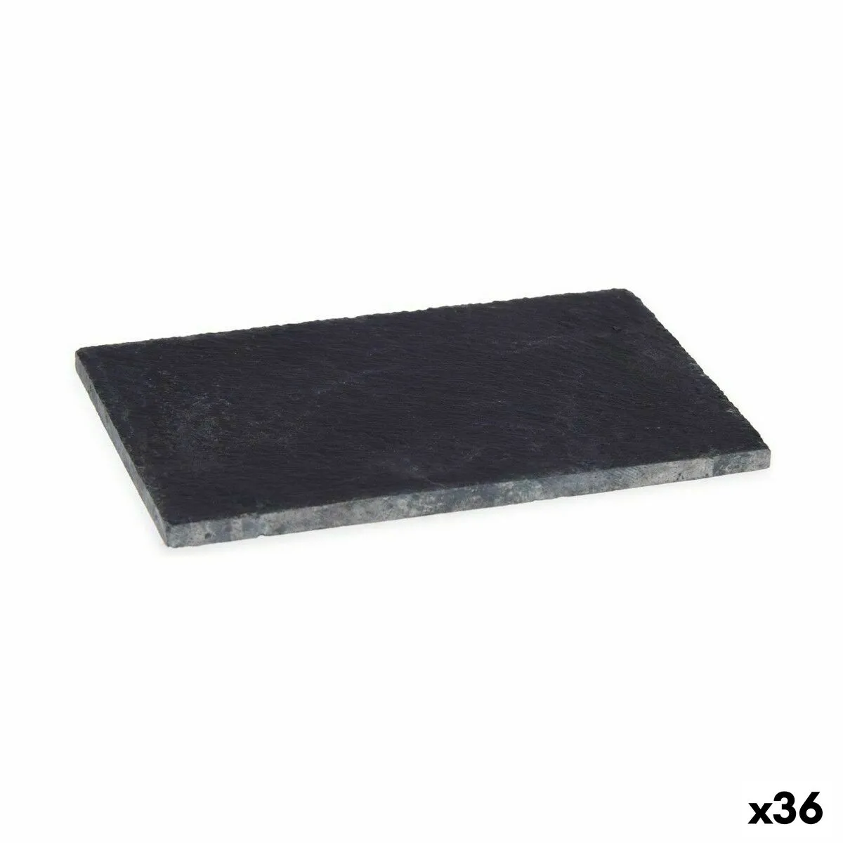 Vassoio per aperitivi Nero Lavagna 10 x 0,5 x 15 cm (36 Unità)