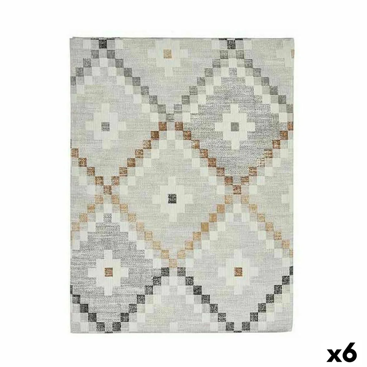 Tovaglia Tela Antimacchia Rombos 140 x 180 cm Beige (6 Unità)