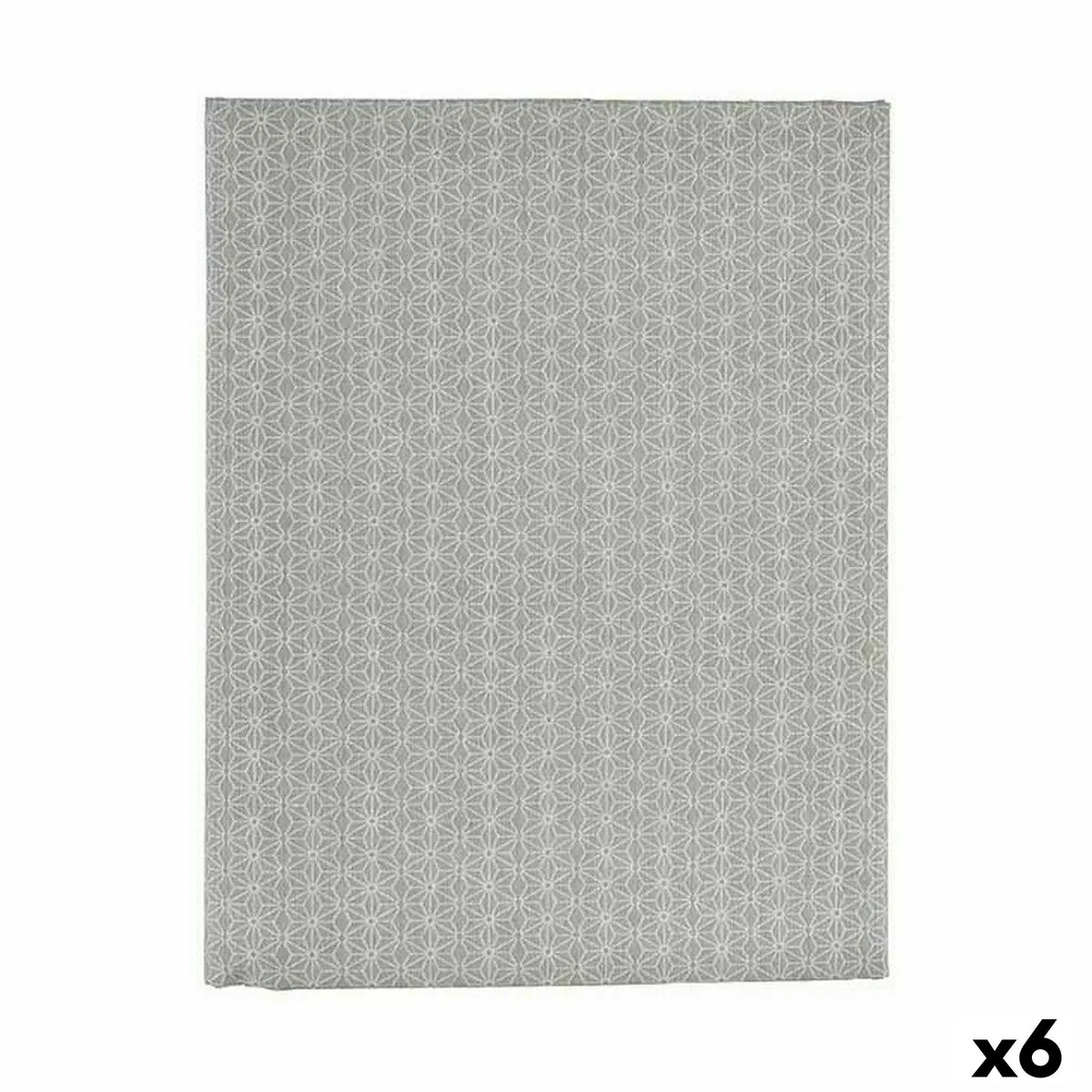 Tovaglia Tela Antimacchia Stella 140 x 180 cm Grigio (6 Unità)