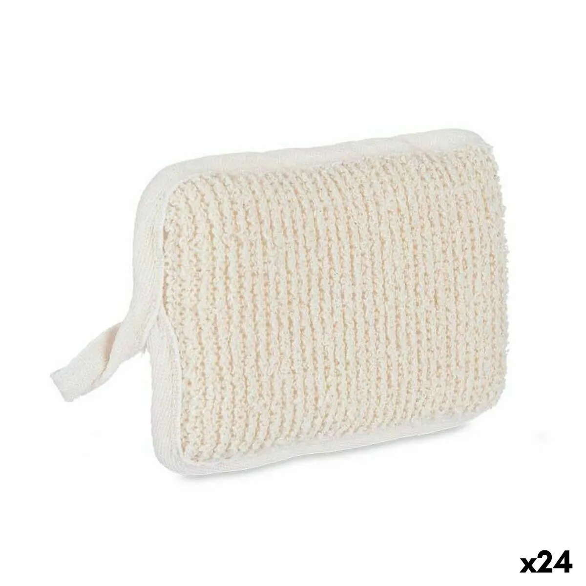 Spugna per il Corpo Bianco Beige 11 x 16,5 x 2 cm (24 Unità)