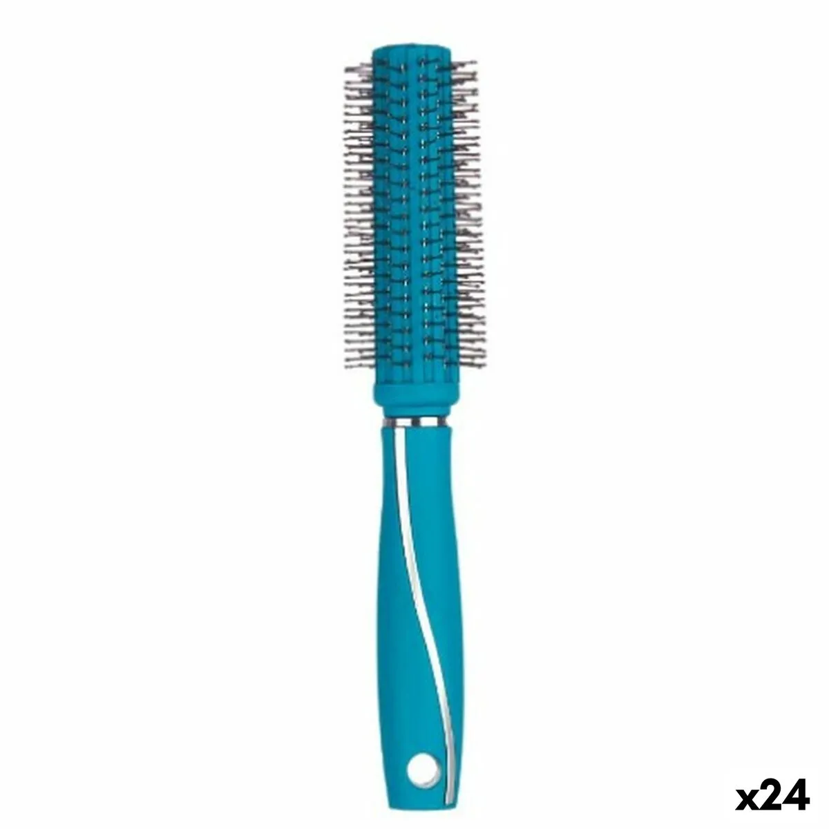 Spazzola Capelli ricci Verde Silicone Plastica (24 Unità)