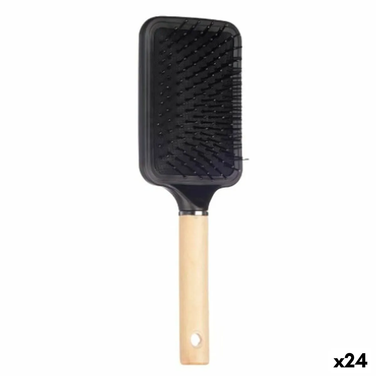 Spazzola Marrone Nero Legno Silicone Plastica (24 Unità)