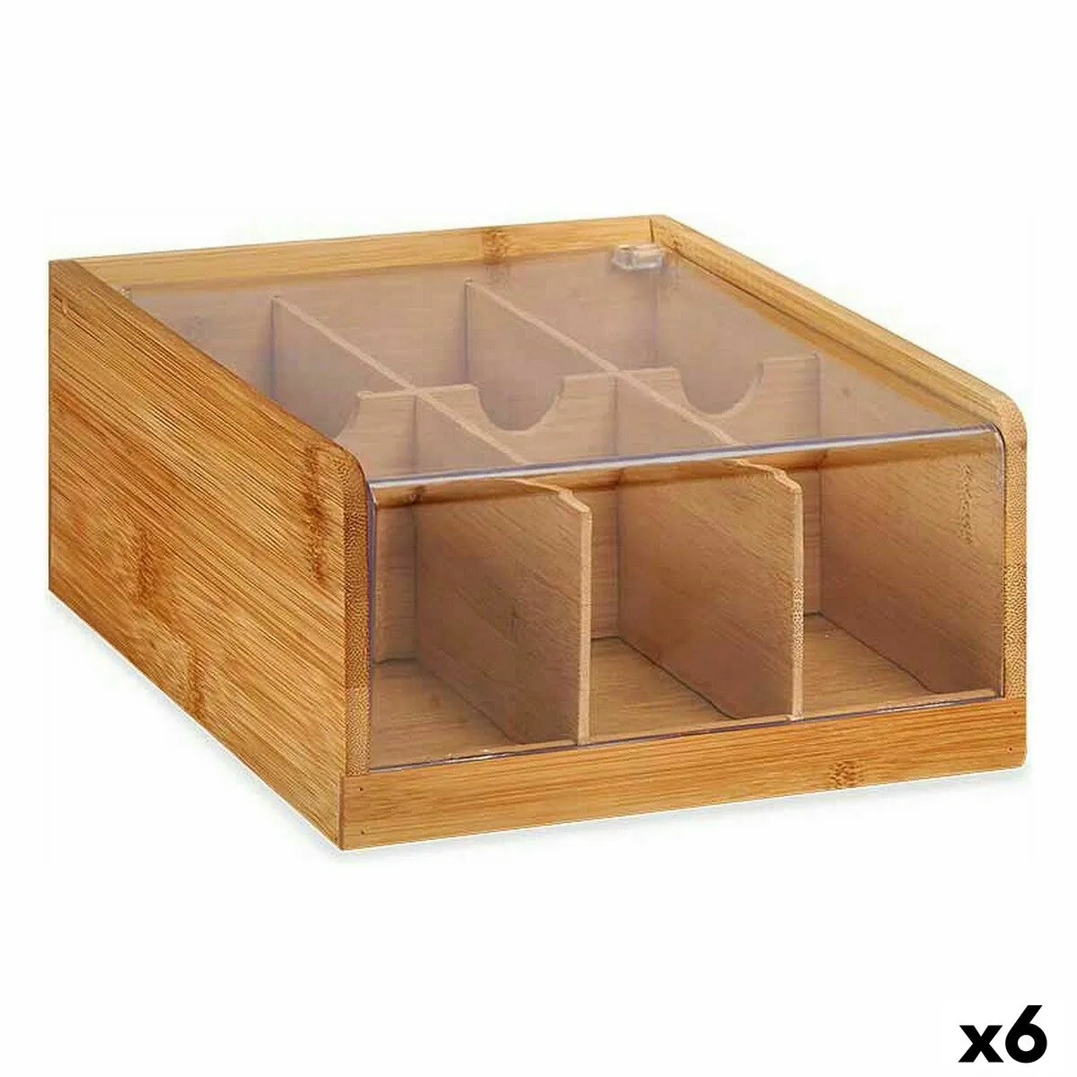 Secchio organizzatore Tè Bambù 22 x 10 x 20,5 cm (6 Unità)