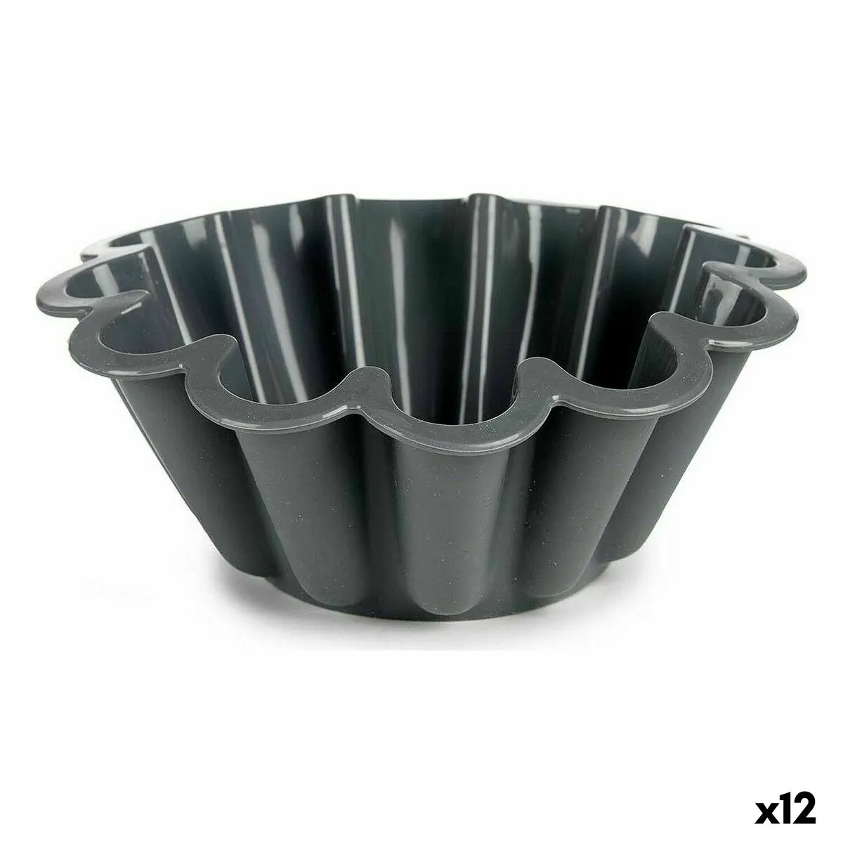 Stampo per Budino Alto Silicone 1,5 L 24,5 x 8,5 x 24,5 cm (12 Unità)