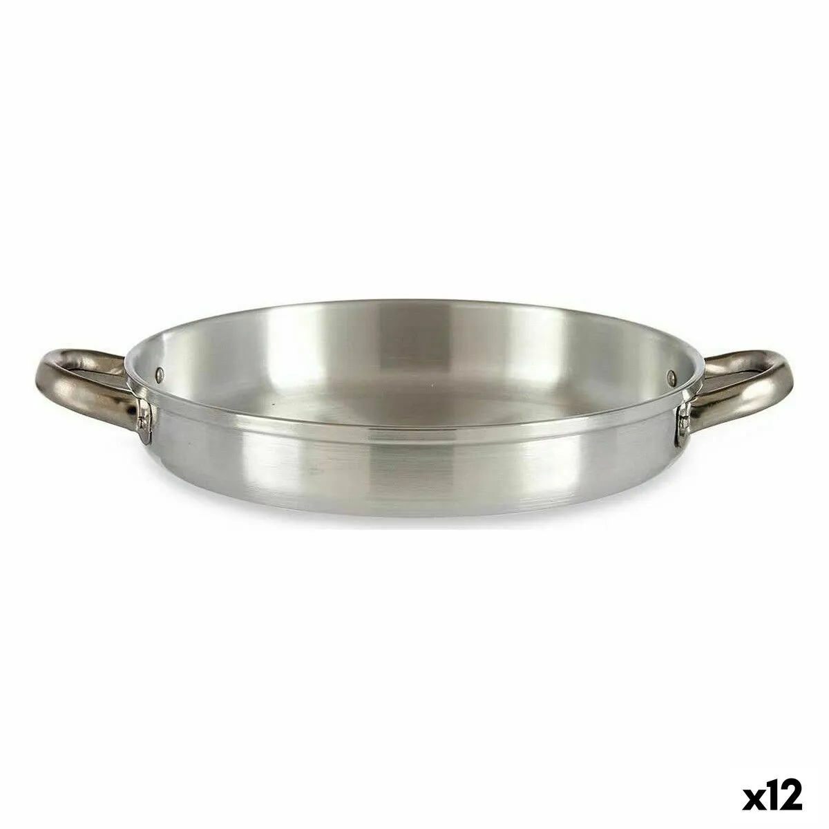 Padella Argentato Alluminio 27 x 5 x 35,5 cm (12 Unità)