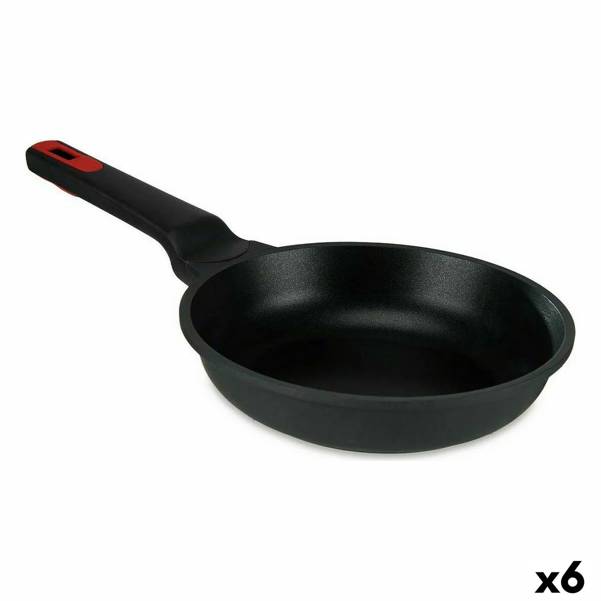 Padella Ø 22 cm Nero Alluminio (6 Unità)