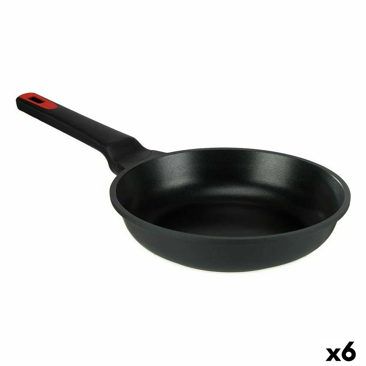 Padella Ø 24 cm Nero Alluminio (6 Unità)