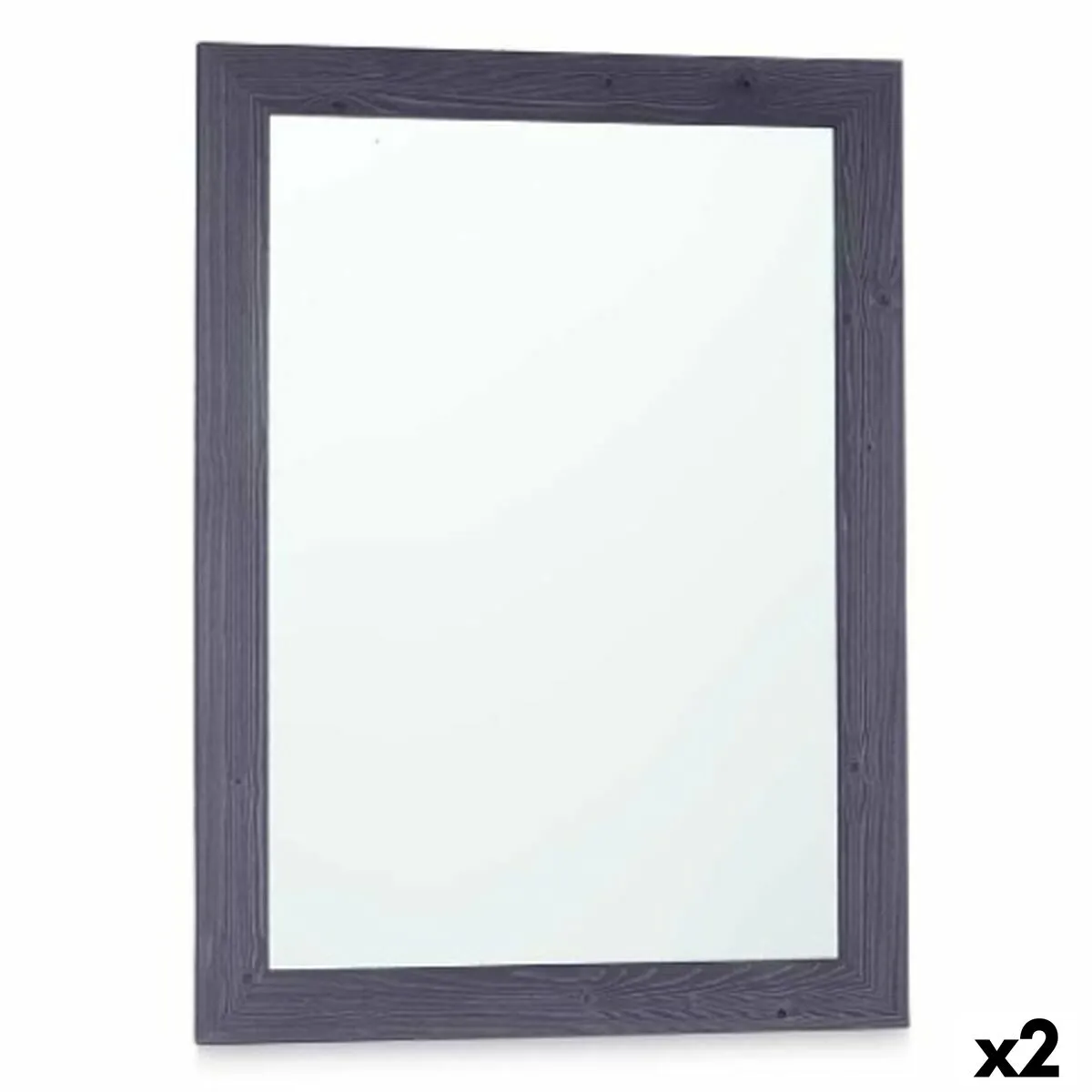 Specchio da parete 60 x 80 cm Legno MDF Azzurro (2 Unità)