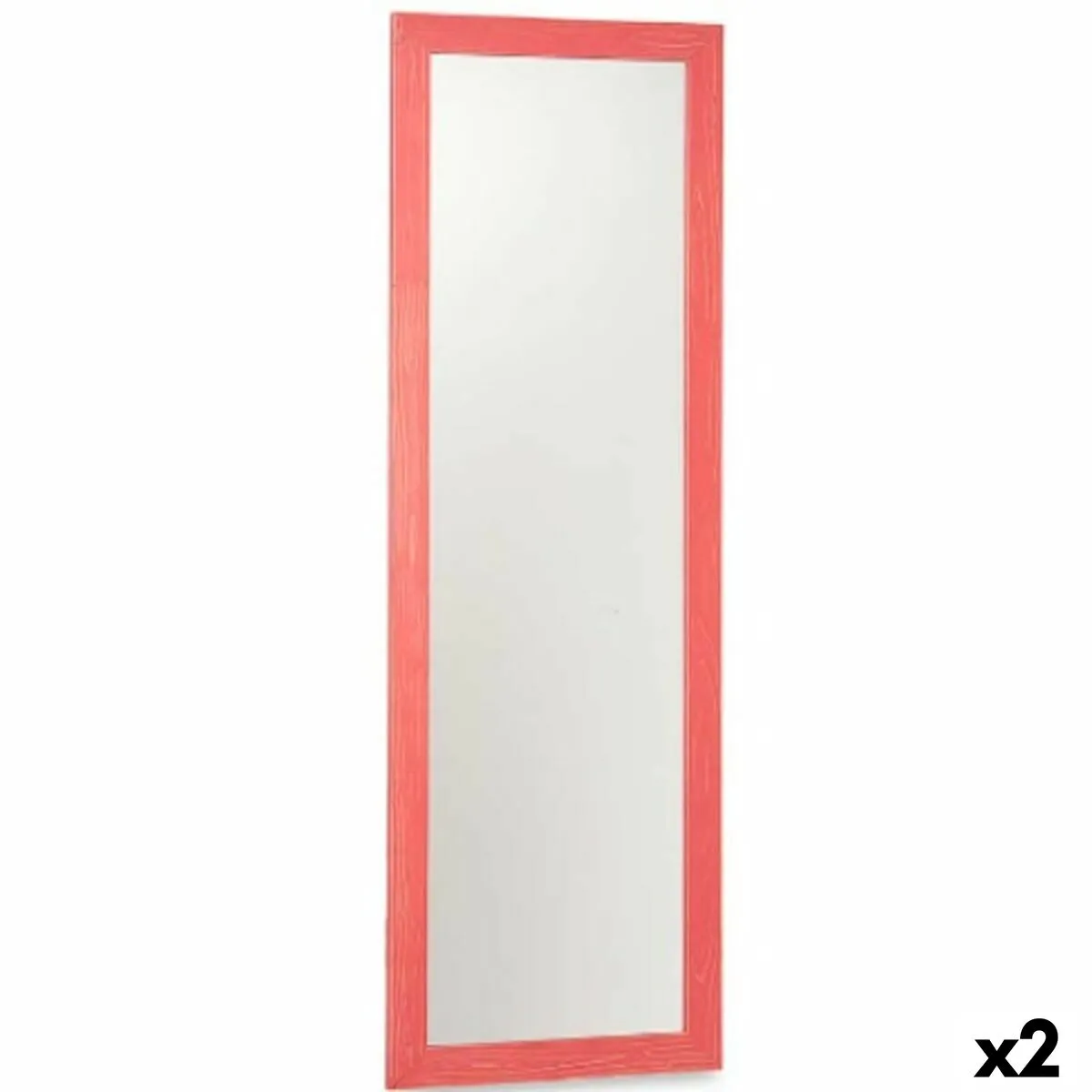 Specchio da parete Rosa Legno MDF 48 x 150 x 2 cm (2 Unità)