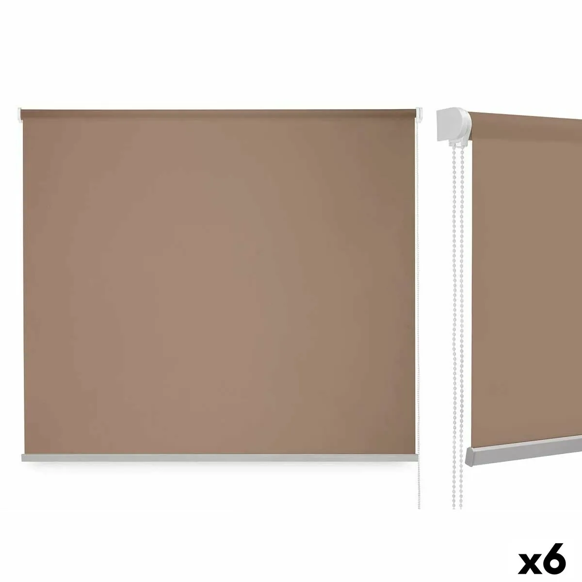 Store a rullo 120 x 180 cm Beige Stoffa Plastica (6 Unità)