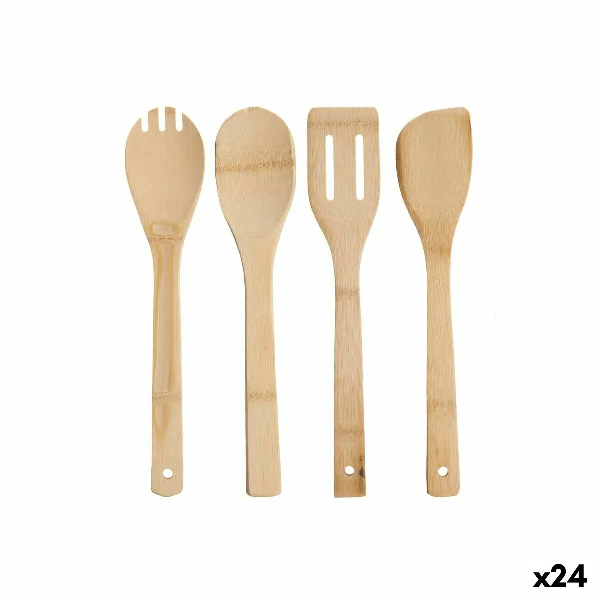 Set di Utensili da Cucina Bambù (24 Unità)