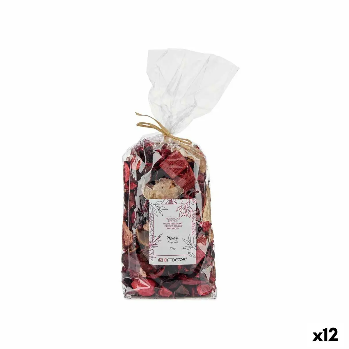 Fiori Decorativi Frutti rossi Rosso Naturale (12 Unità)