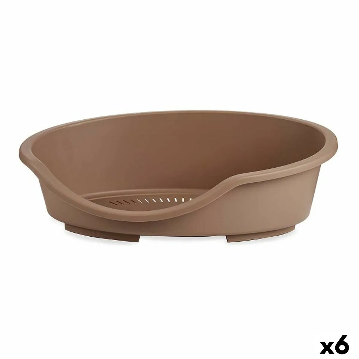 Letto per animali domestici Beige Plastica 77 x 25 x 59 cm (6 Unità)