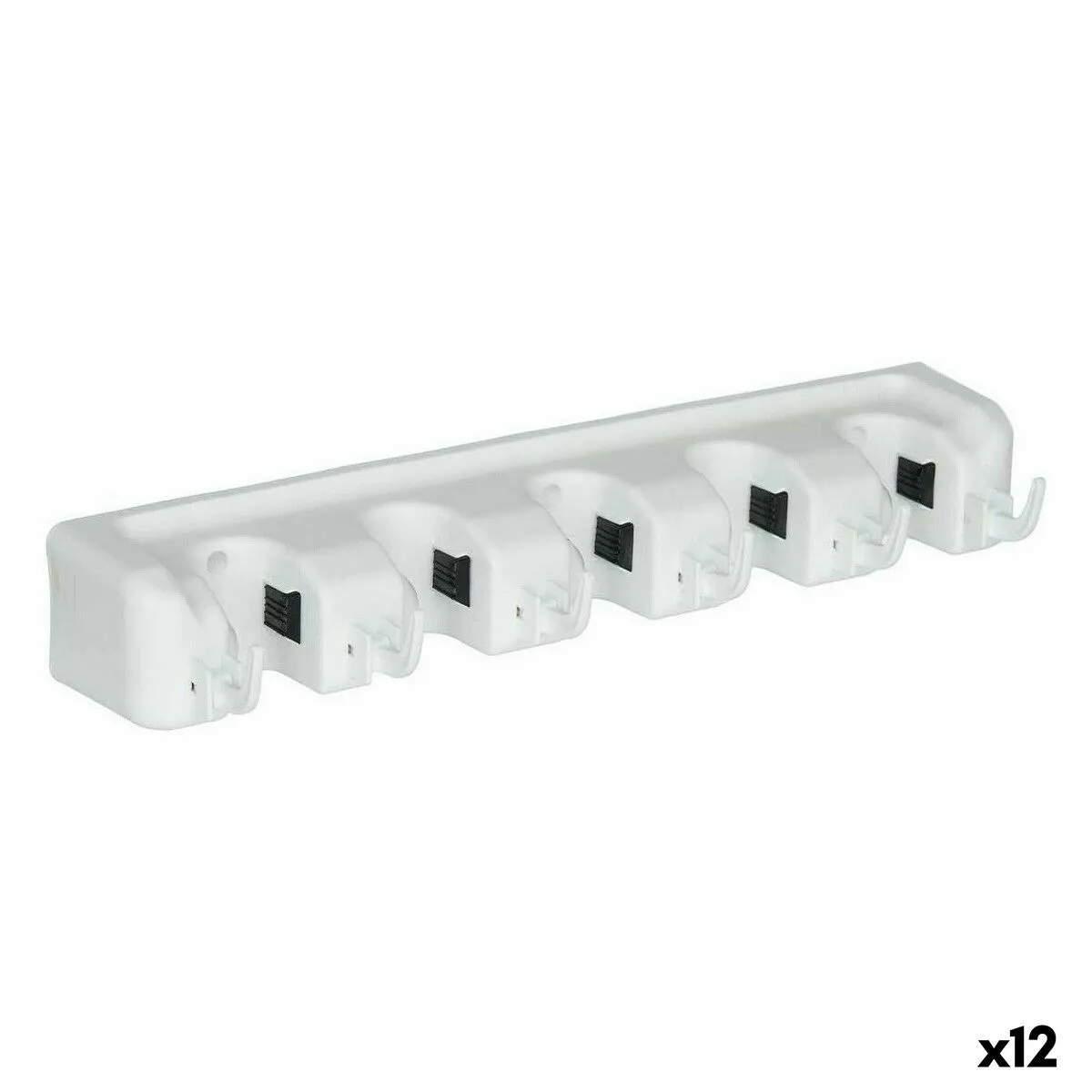 Supporto Utensili per la pulizia Bianco Caucciù polipropilene 4,3 x 8,5 x 6 cm (12 Unità)