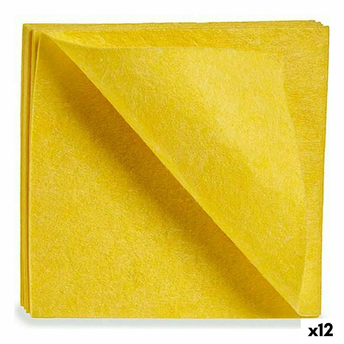 Panni Soffice Giallo 18 x 2,5 x 20 cm (12 Unità)