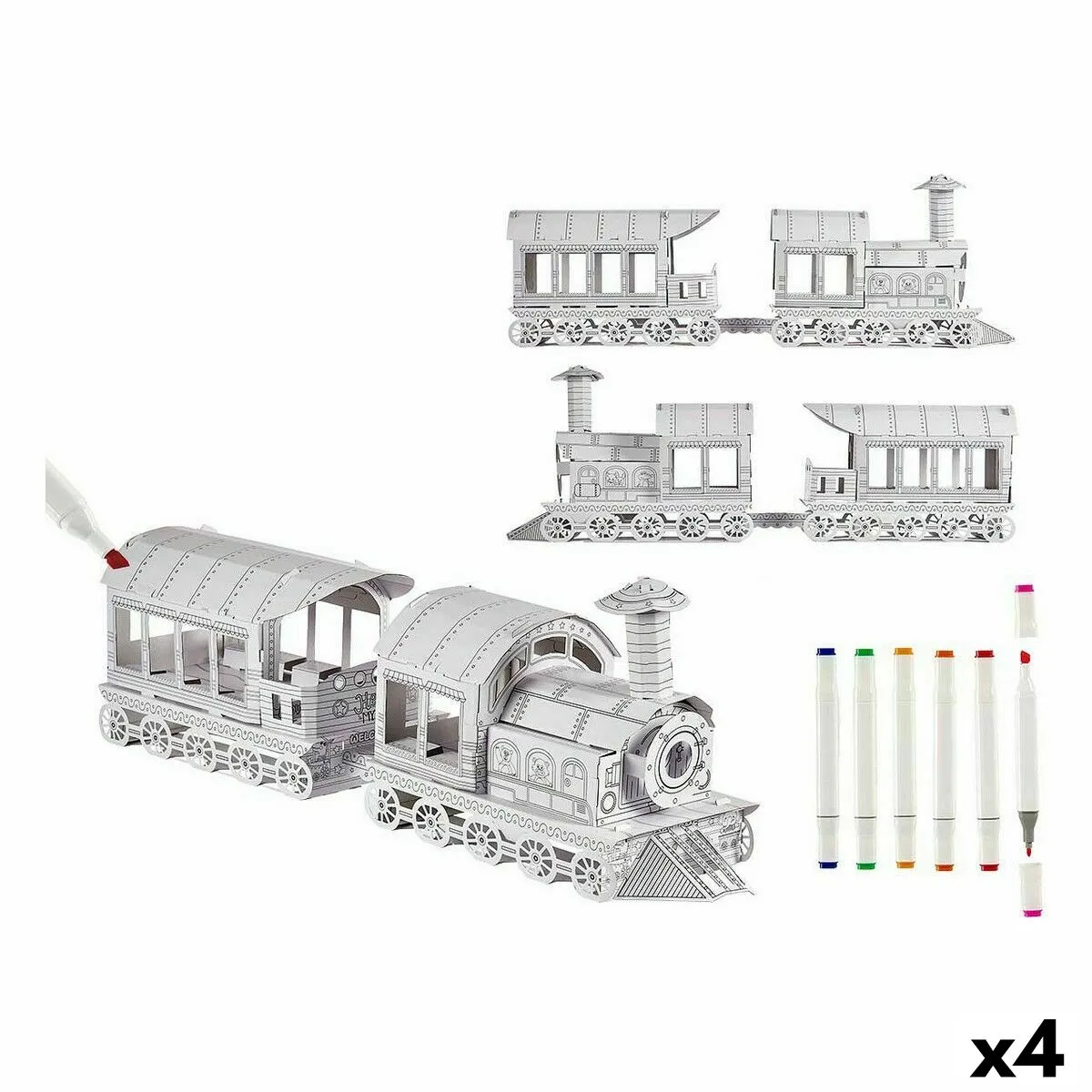 Gioco Fai-da-te Treno (4 Unità)