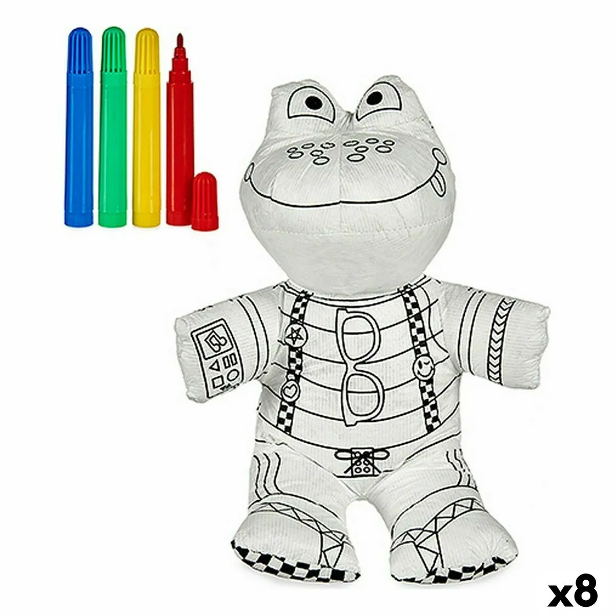 Peluche da colorare Rana (8 Unità)