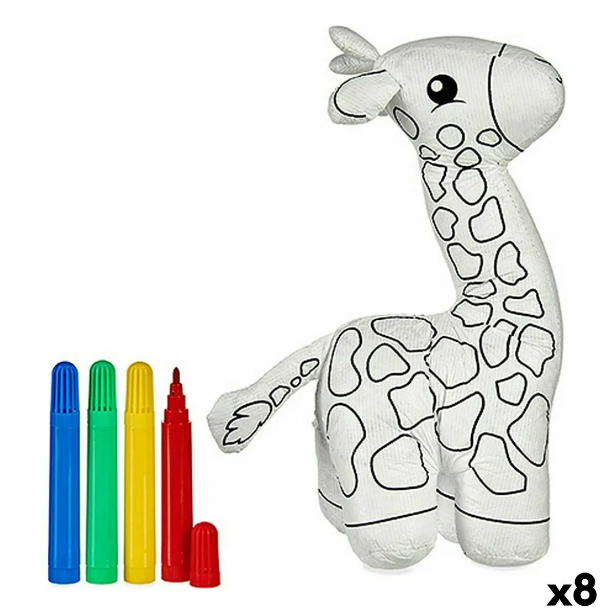 Peluche da colorare Giraffa (8 Unità)