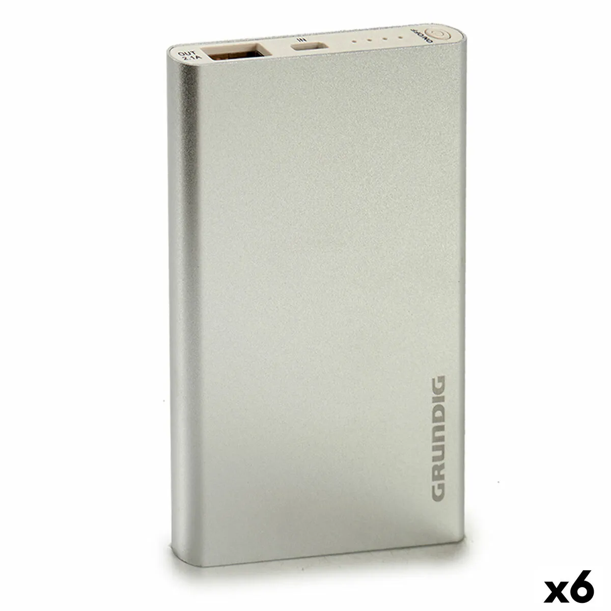 Powerbank Grundig 4000 mAh Argentato (6 Unità)