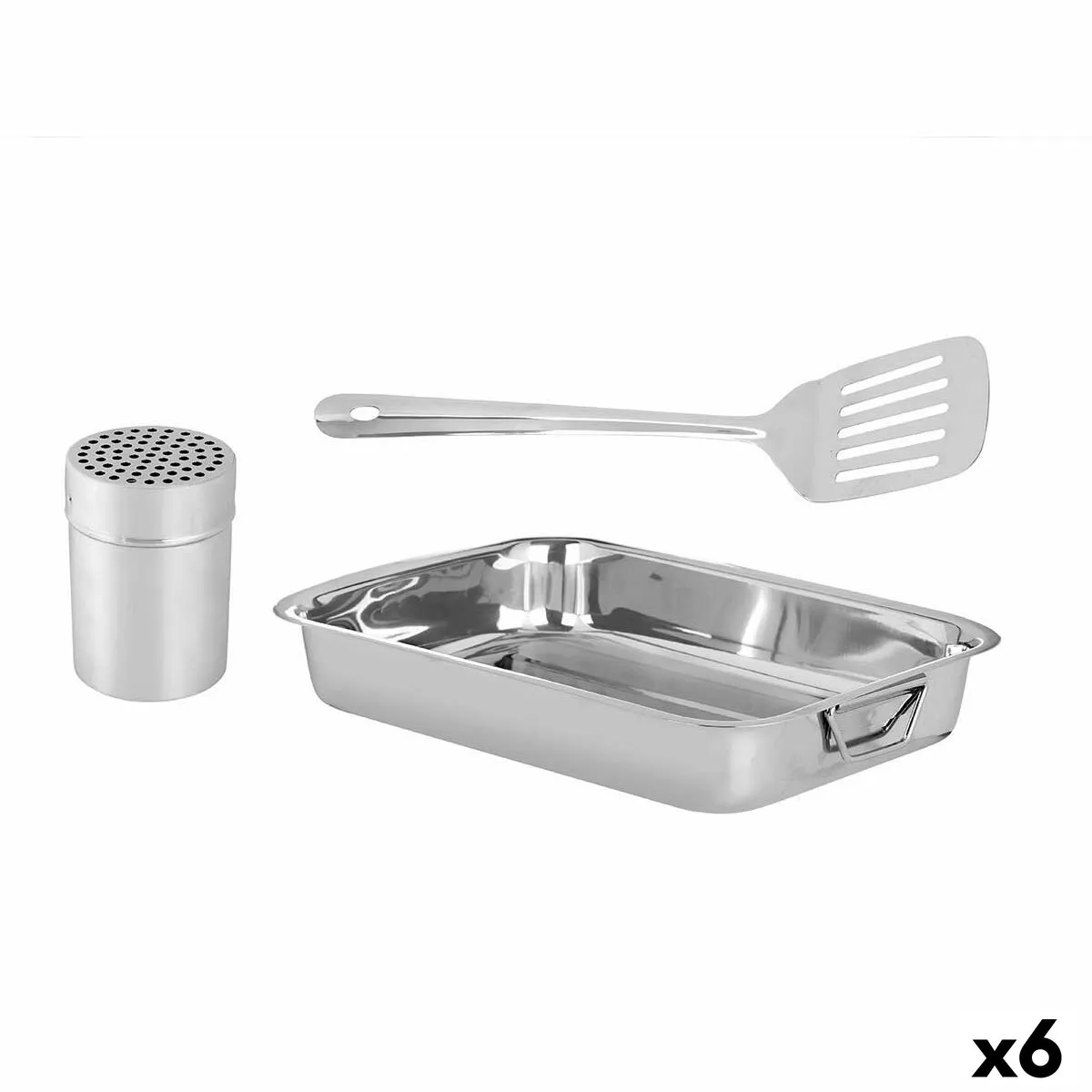 Set da Cucina Pentola per arrosto 35,5 x 6 x 25,5 cm (6 Unità)