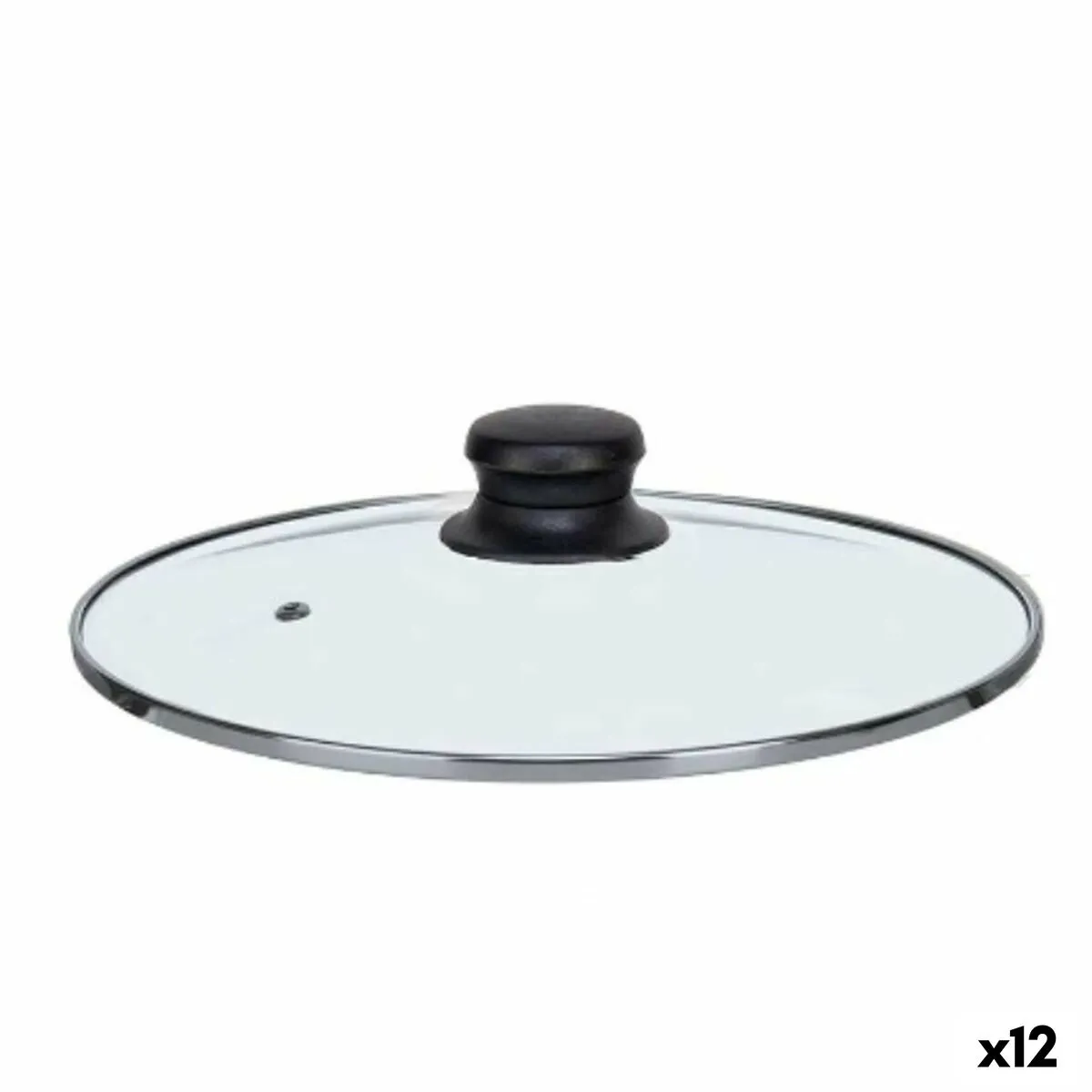 Coperchio per Pentola 22 cm Cristallo Argentato (12 Unità)