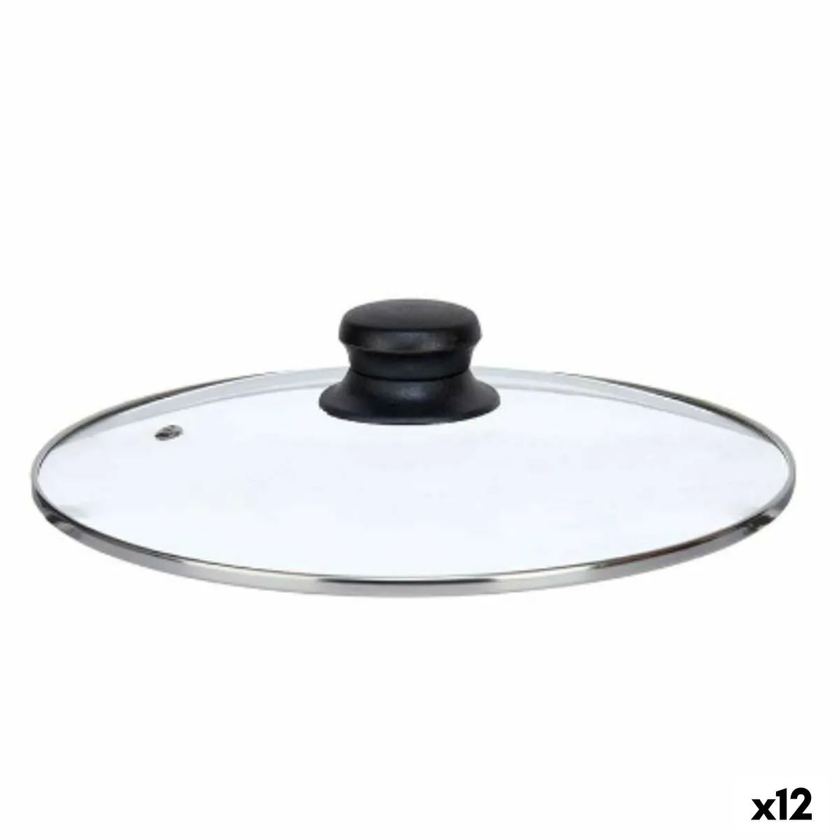 Coperchio per Pentola 24 cm Cristallo Argentato (12 Unità)