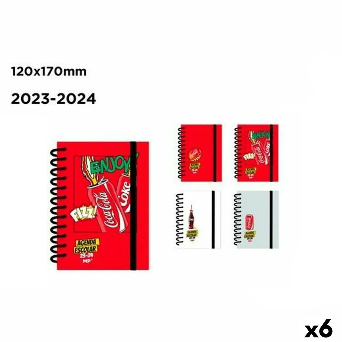 Agenda MP Coca Cola 12 x 17 cm (6 Unità)