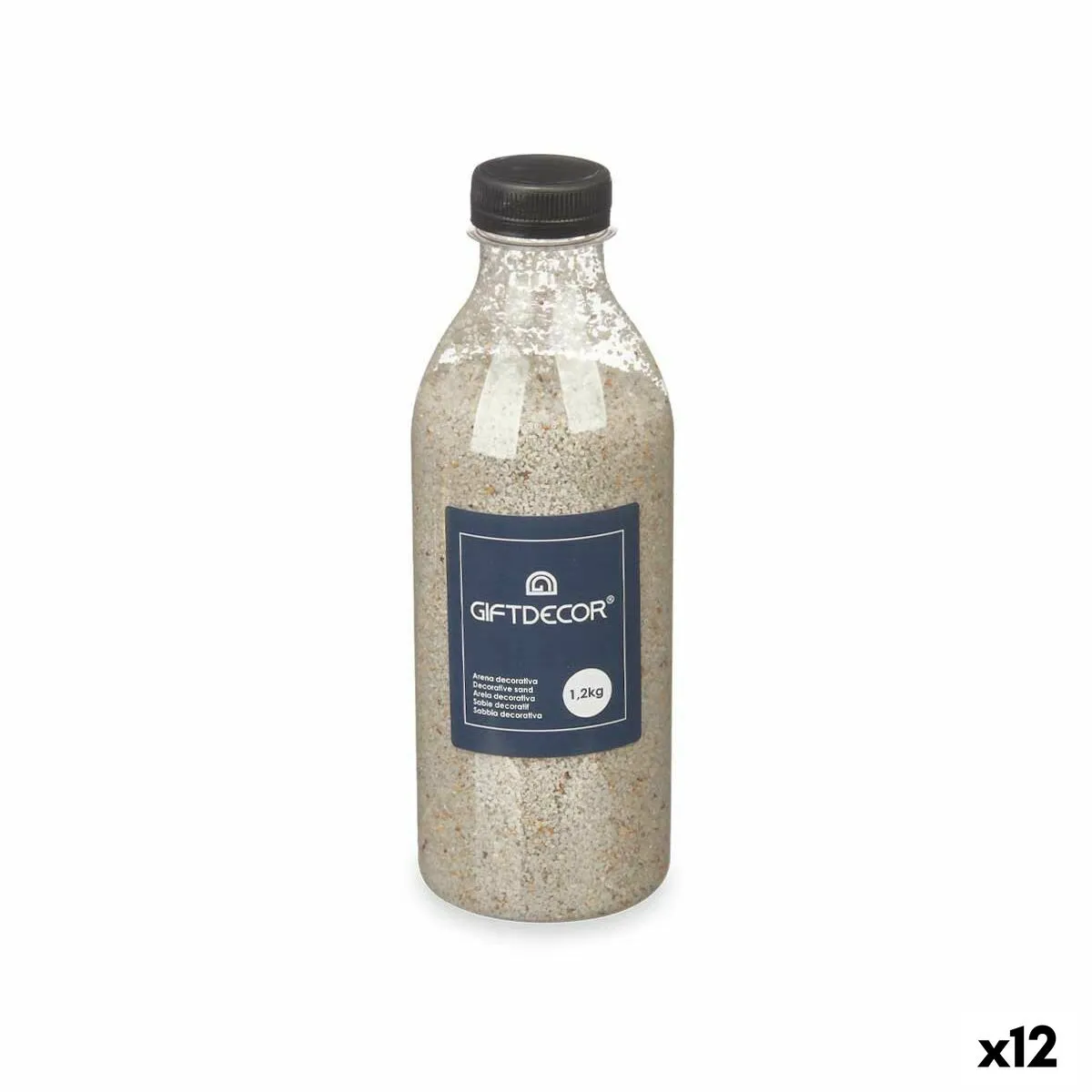 Sabbia decorativa Grigio 1,2 kg (12 Unità)