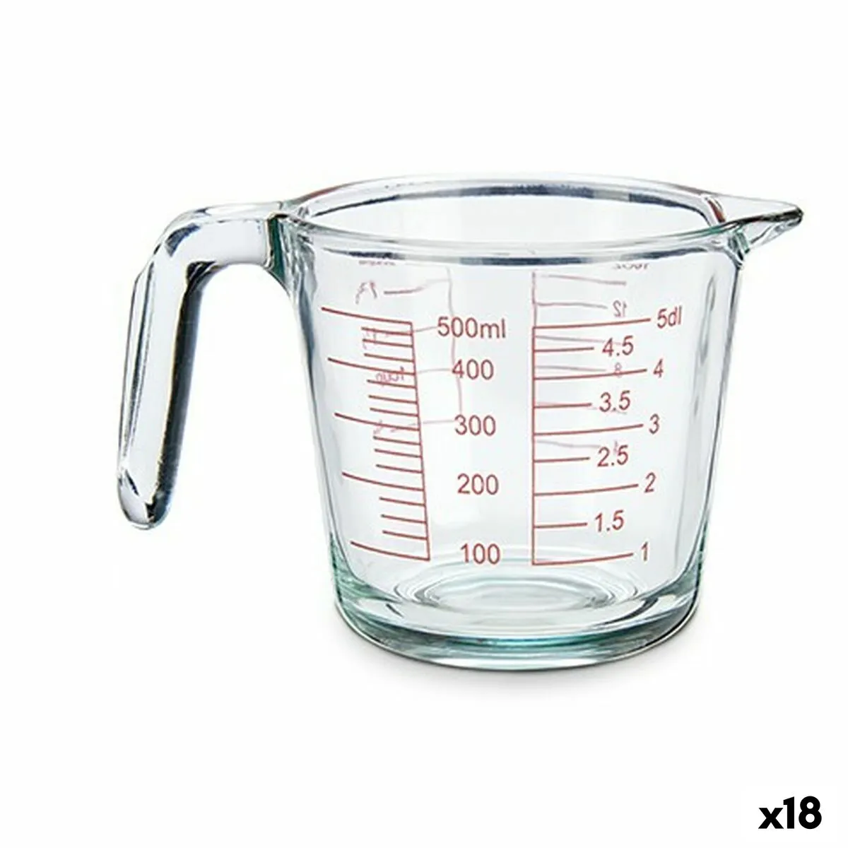 Caraffa Dosatrice Vetro 500 ml (18 Unità)