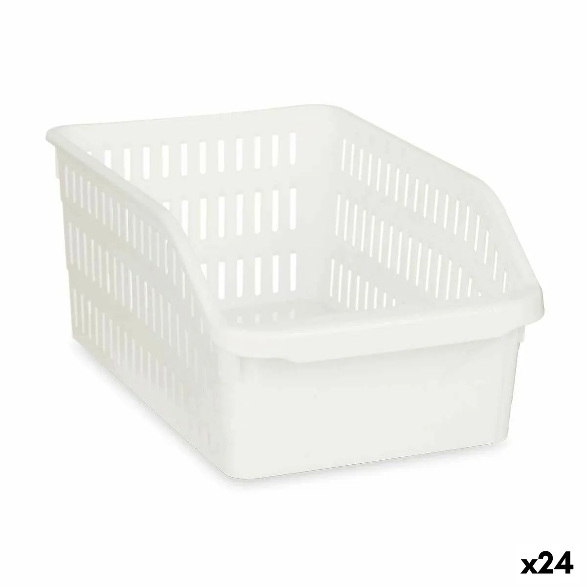 Contenitore per Frigorifero Bianco Plastica 20,3 x 12,8 x 30,5 cm (24 Unità)