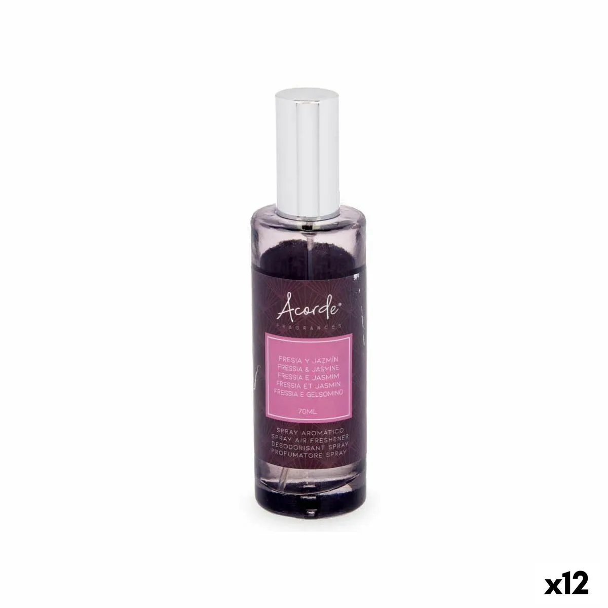 Diffusore Spray Per Ambienti Fragola Gelsomino 70 ml (12 Unità)