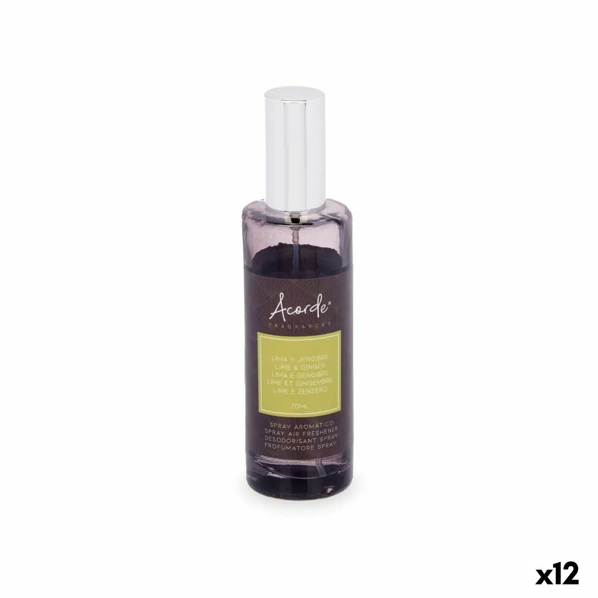 Diffusore Spray Per Ambienti Lime Zenzero 70 ml (12 Unità)