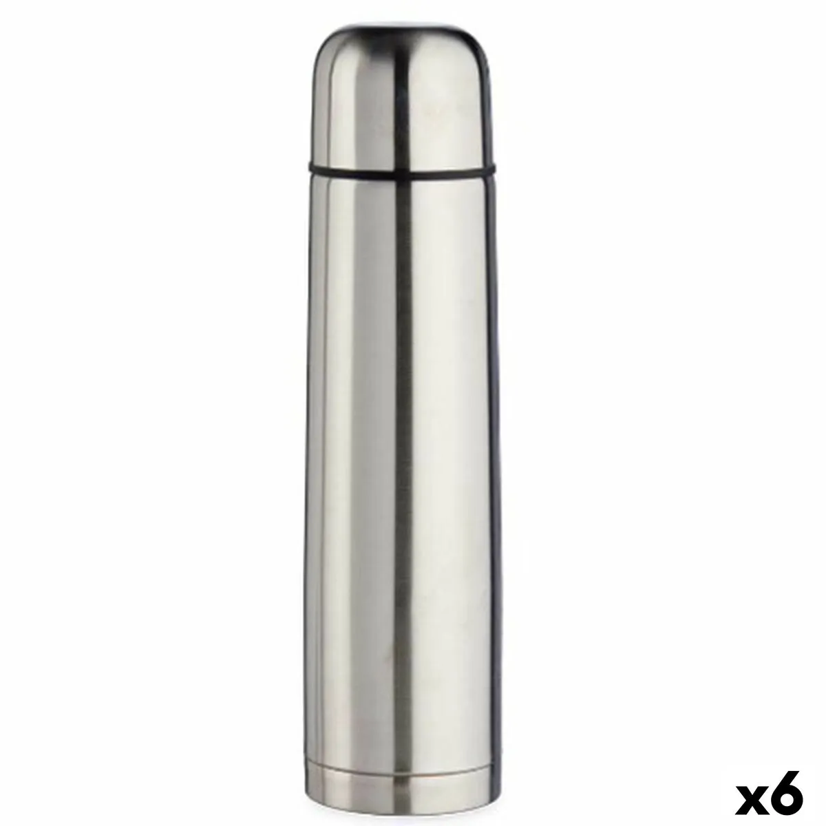 Thermos Argentato 1 L Acciaio inossidabile (6 Unità)