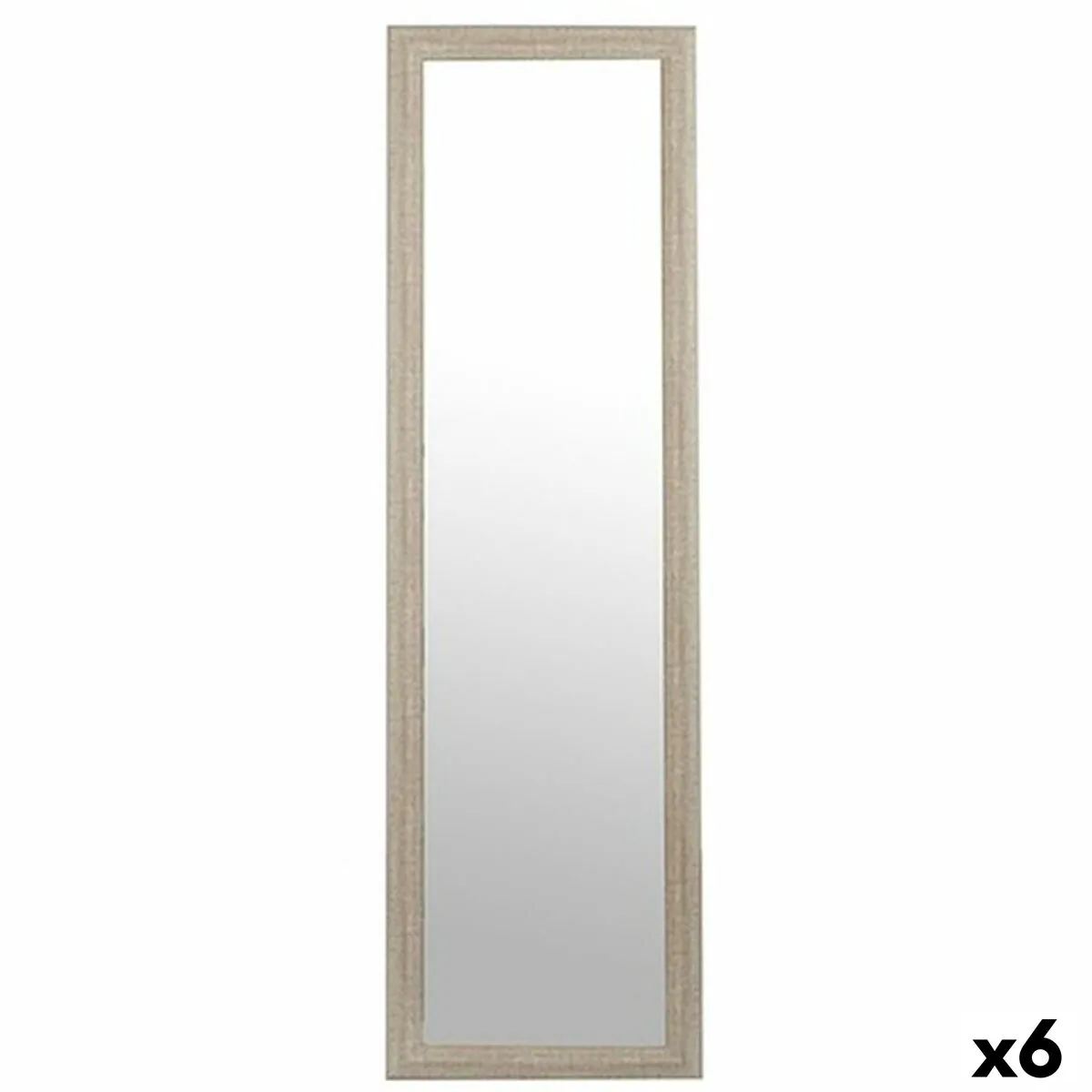 Specchio Grigio Legno Cristallo 38,3 x 3 x 135 cm (6 Unità)