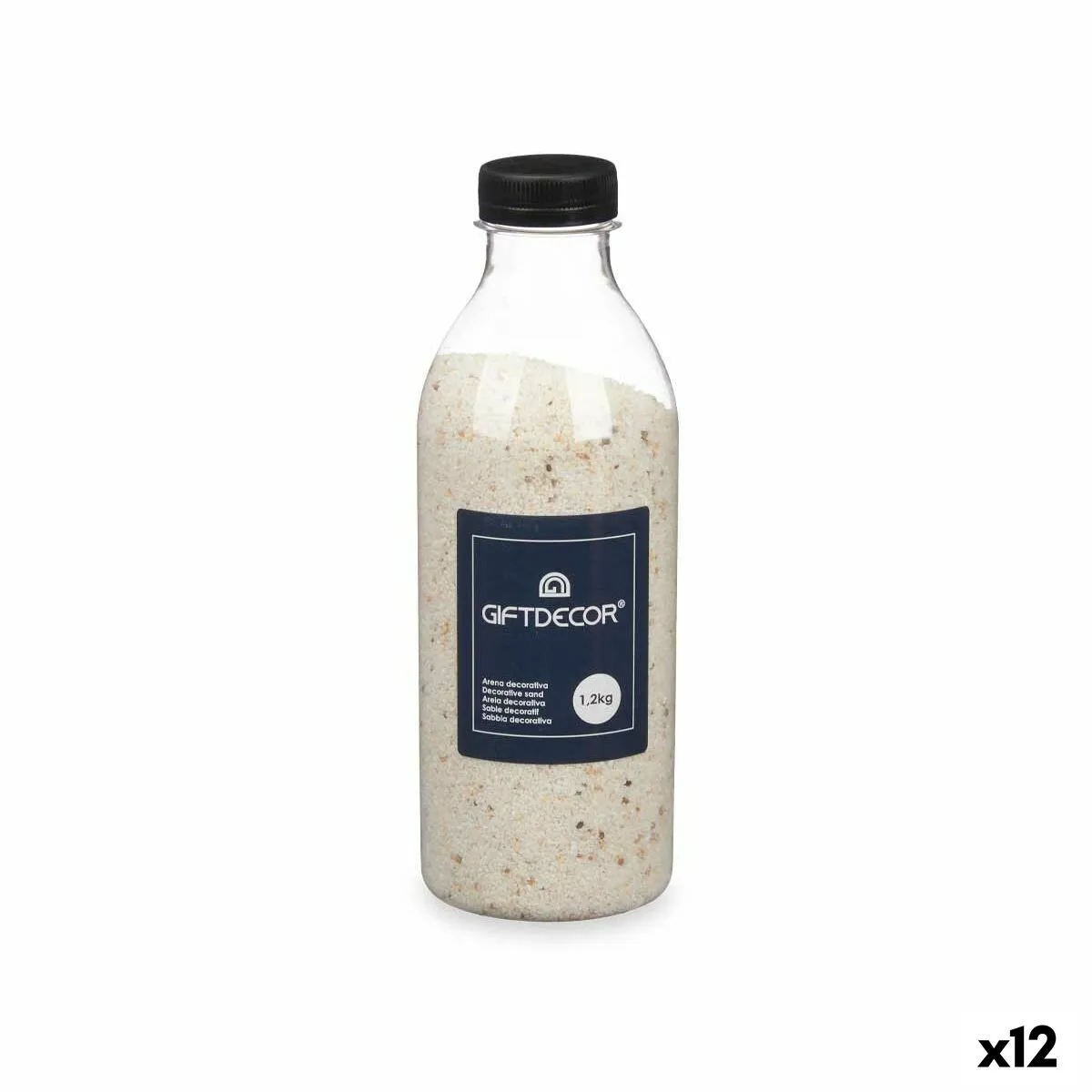 Sabbia decorativa Bianco 1,2 kg (12 Unità)