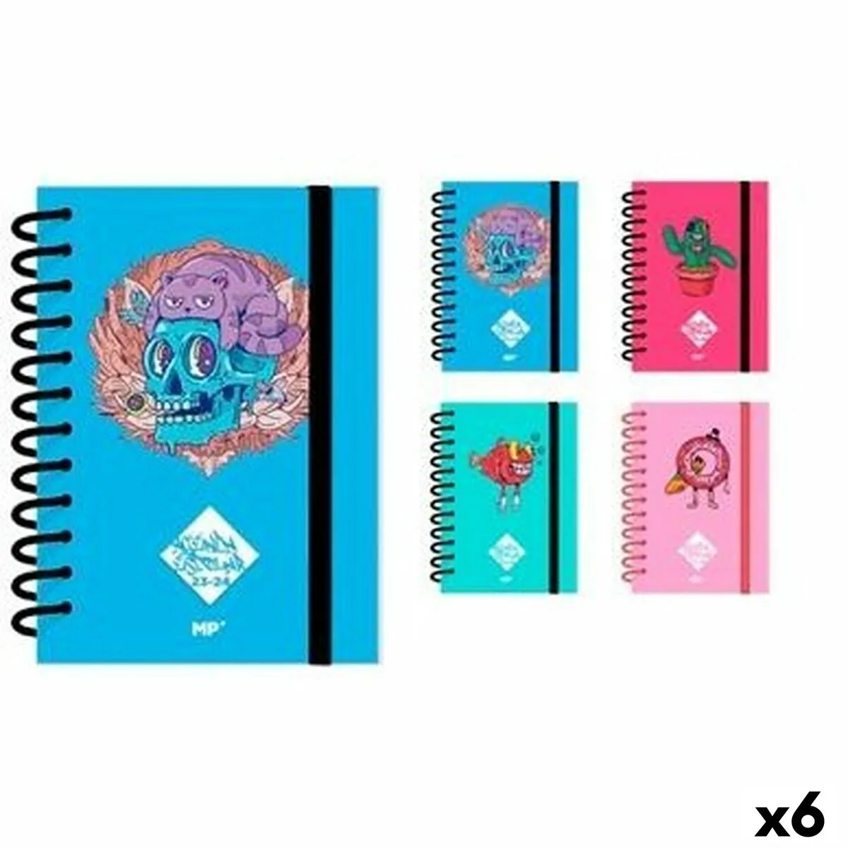 Agenda MP Tatoo 2023-2024 Multicolore A5 148 x 210 mm (6 Unità)