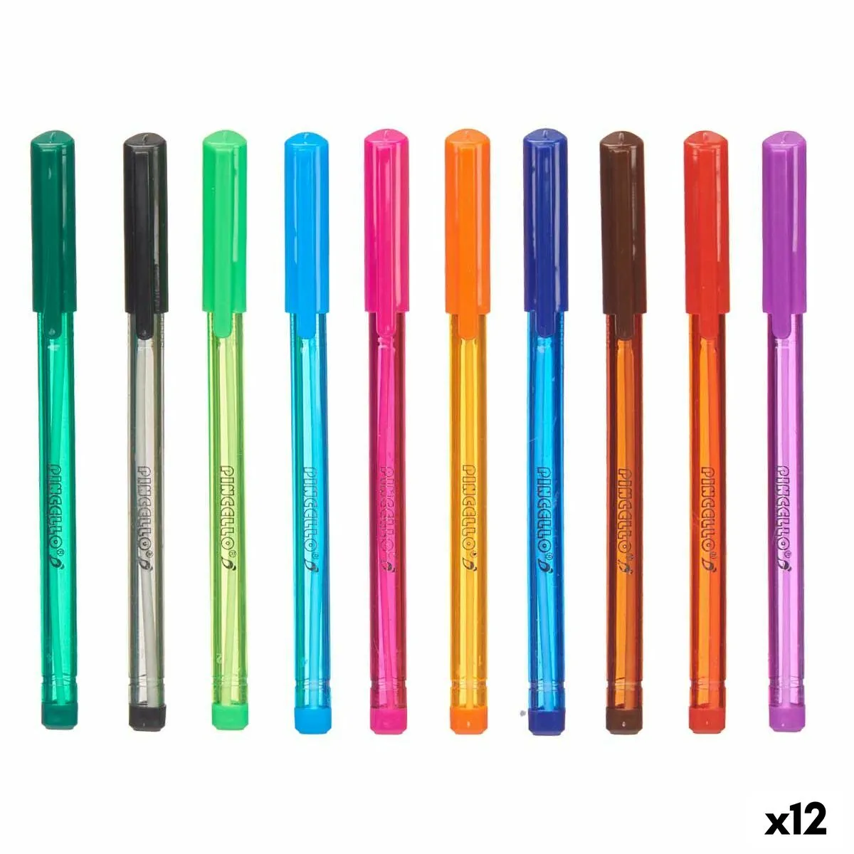 Set di Penne Multicolore (12 Unità)