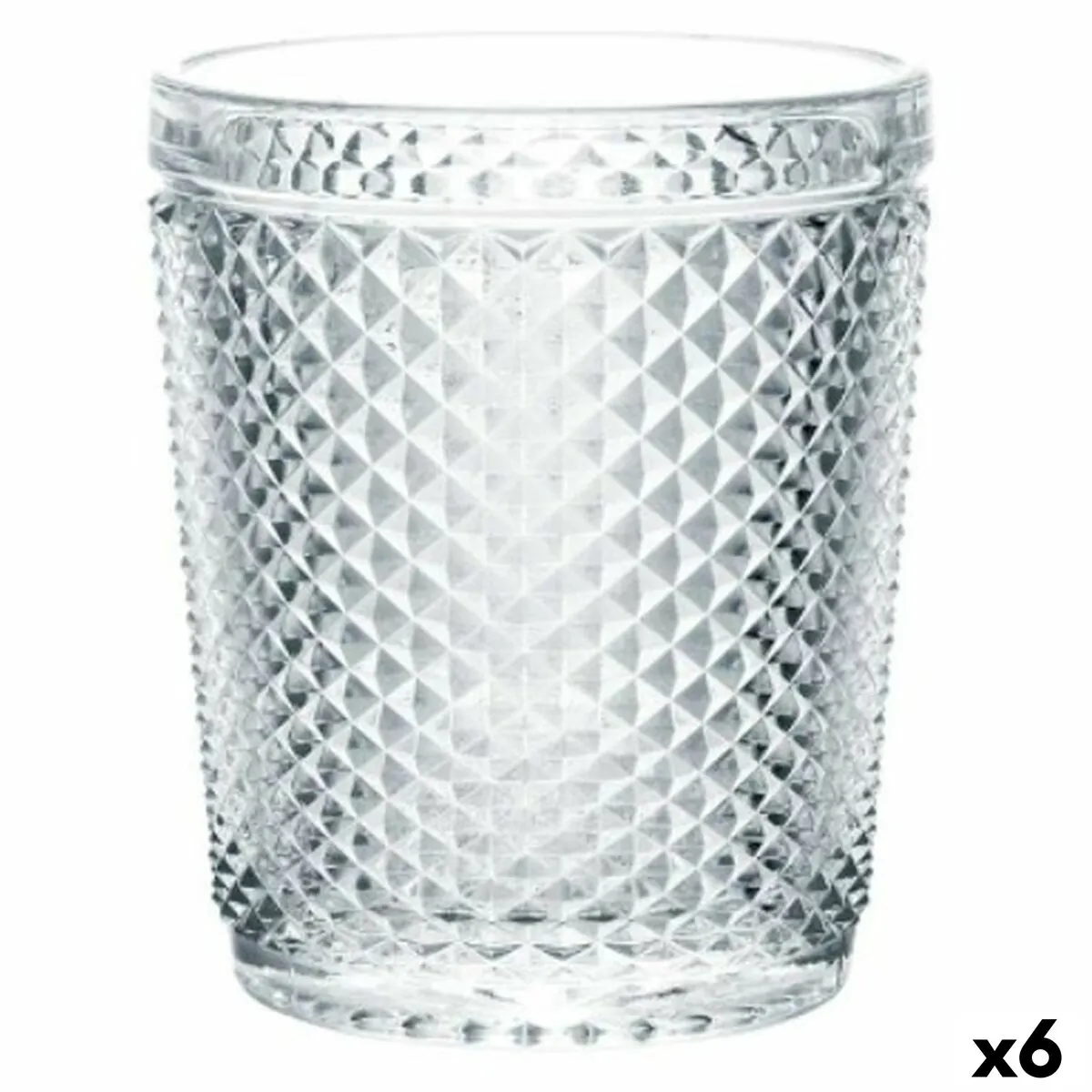 Bicchiere Diamante Trasparente Vetro 300 ml (6 Unità)