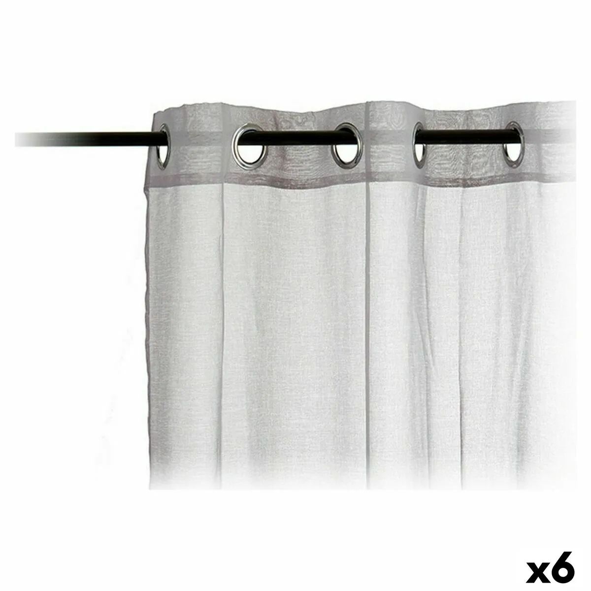 Tende 140 x 260 cm Grigio chiaro (6 Unità)