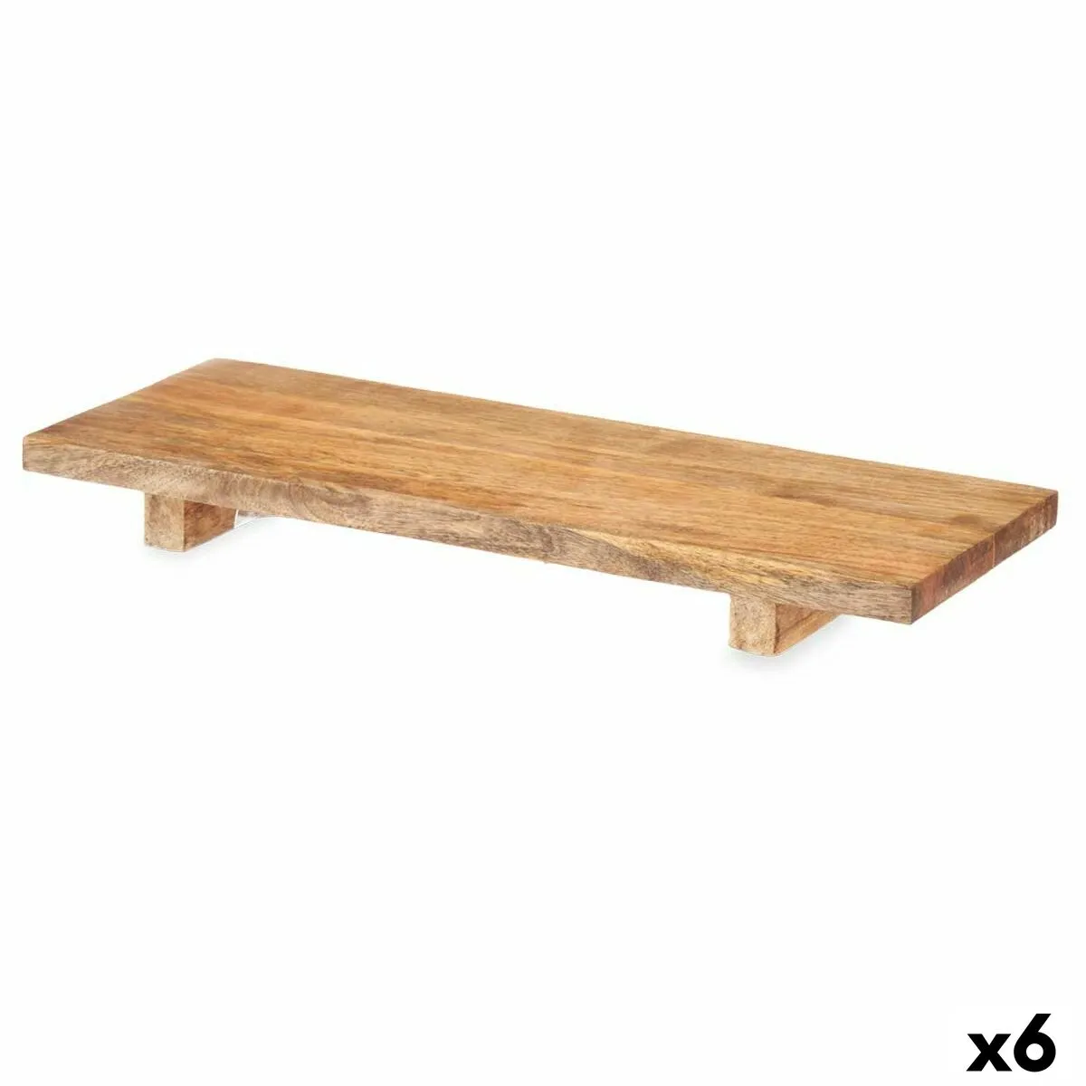 Centrotavola Rettangolare Marrone Legno di mango 50 x 5,5 x 20 cm (6 Unità)