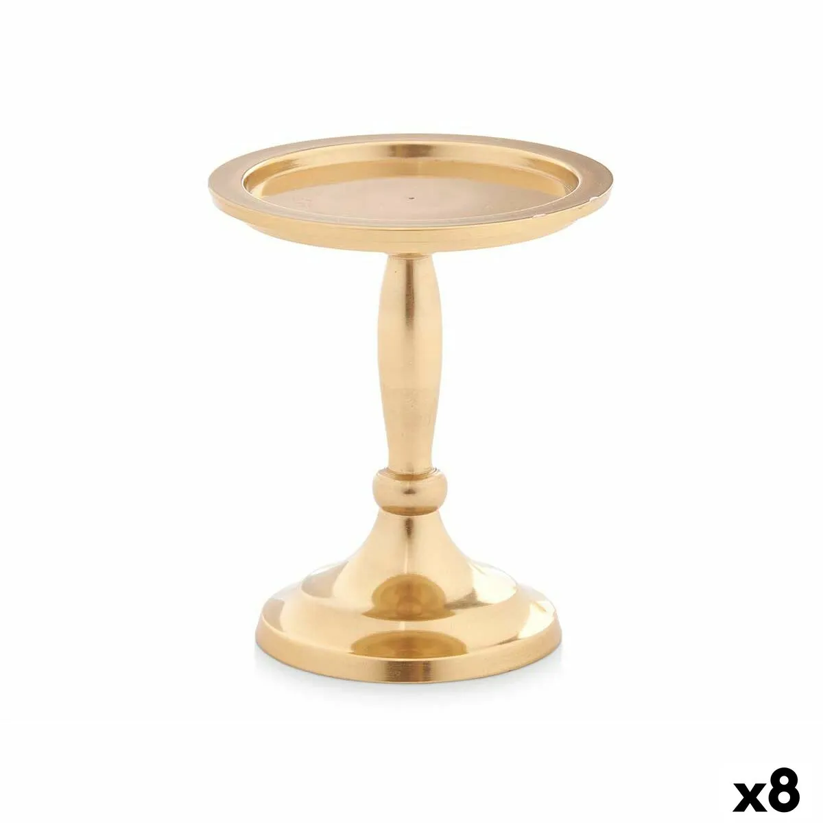 Candelabro Dorato Alluminio 10 x 12 x 10 cm (8 Unità)